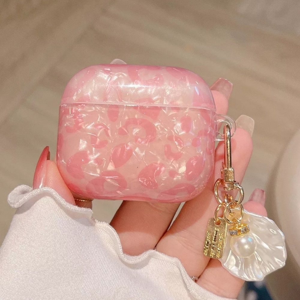 Airpods case Cover Airpods Pro Case Cover Airpods 3rd Gen Case Cover Pink Pearl - Picture 3 of 7